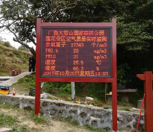 景区负氧离子监测系统 景区负氧离子监测系统